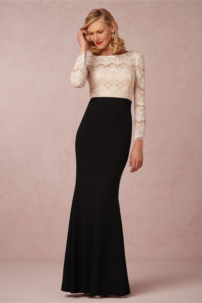 black and gold mother of the bride dresses