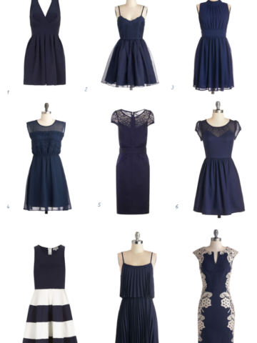 navy blue dresses for a wedding guest