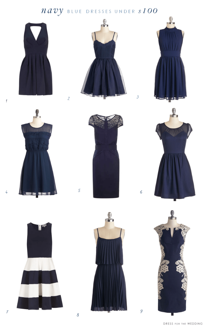 Navy Blue Dresses Under $100