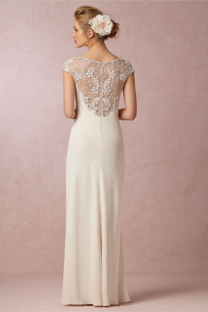 Avalon illusion back wedding gown from BHLDN