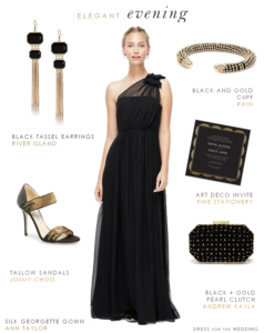 is it proper to wear black to an evening wedding