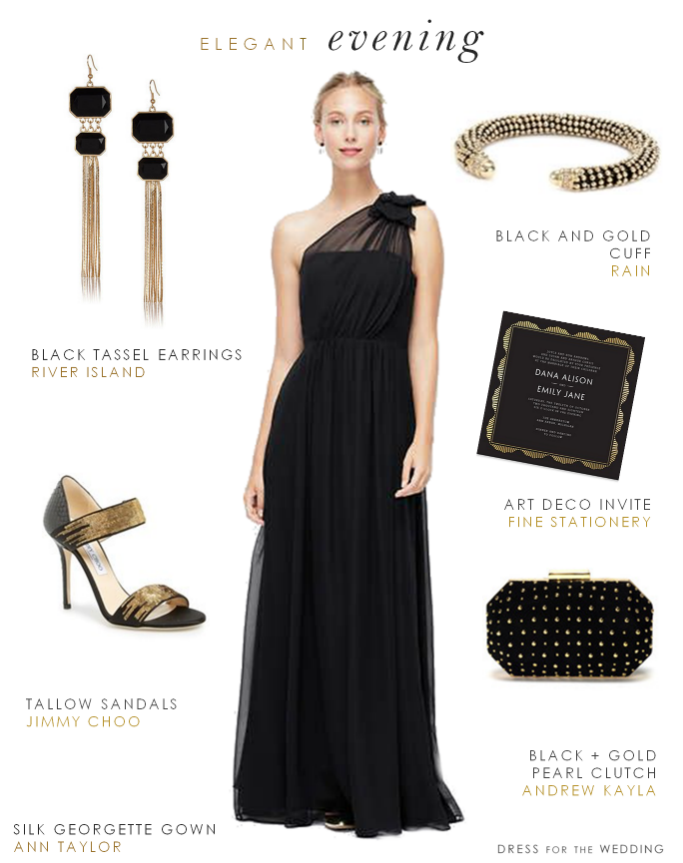 black dress jewelry ideas