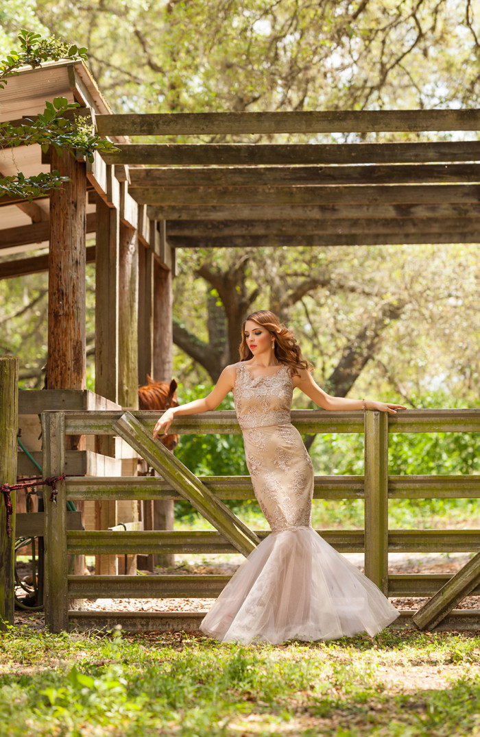 Champagne lace Notte by Marchesa gown Hundreds of Moments Photography