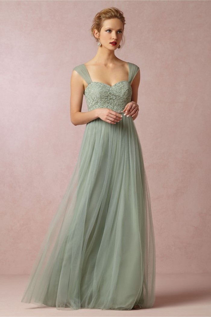 Juliette bridesmaid dress in seaglass