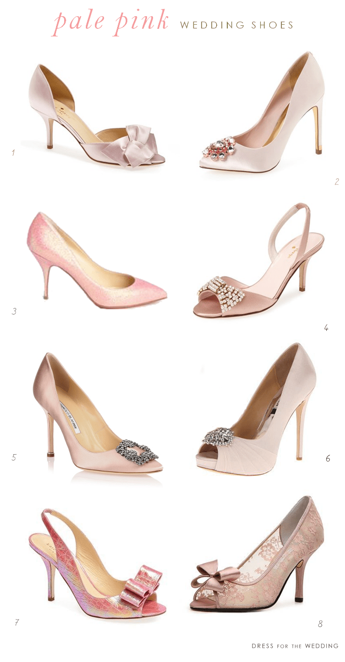 pale pink prom shoes