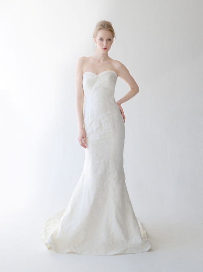 Strapless Trumpet Skirt Wedding Dress Narissa by Kelly Faetanini