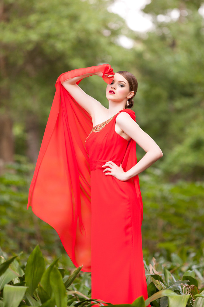 Stunning red gown from Solutions Bridal Design House  Photography