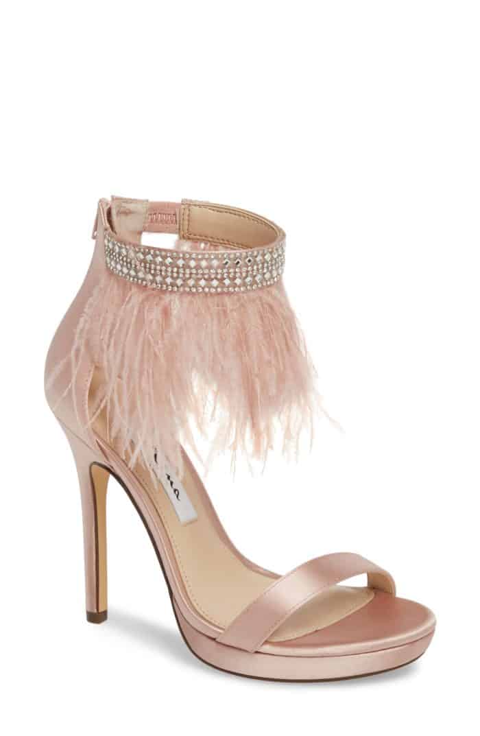 pale pink wedding shoes