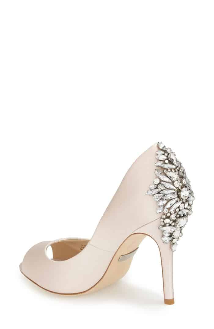 pale pink wedding shoes