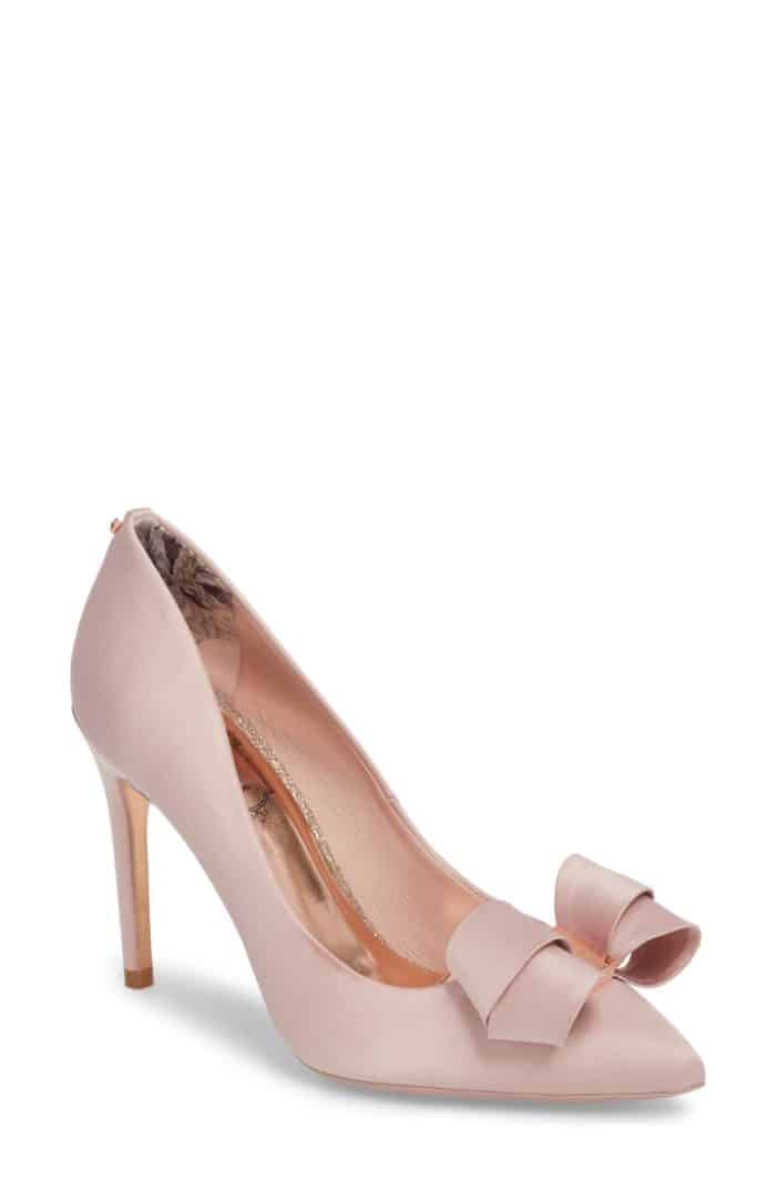 baby pink bridesmaid shoes