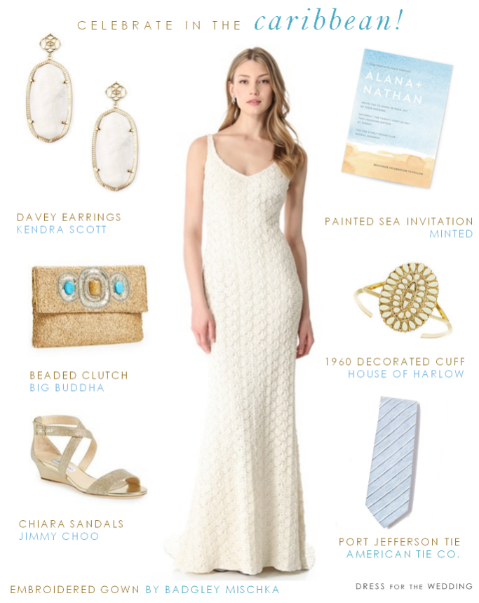 Caribbean Destination Wedding Look