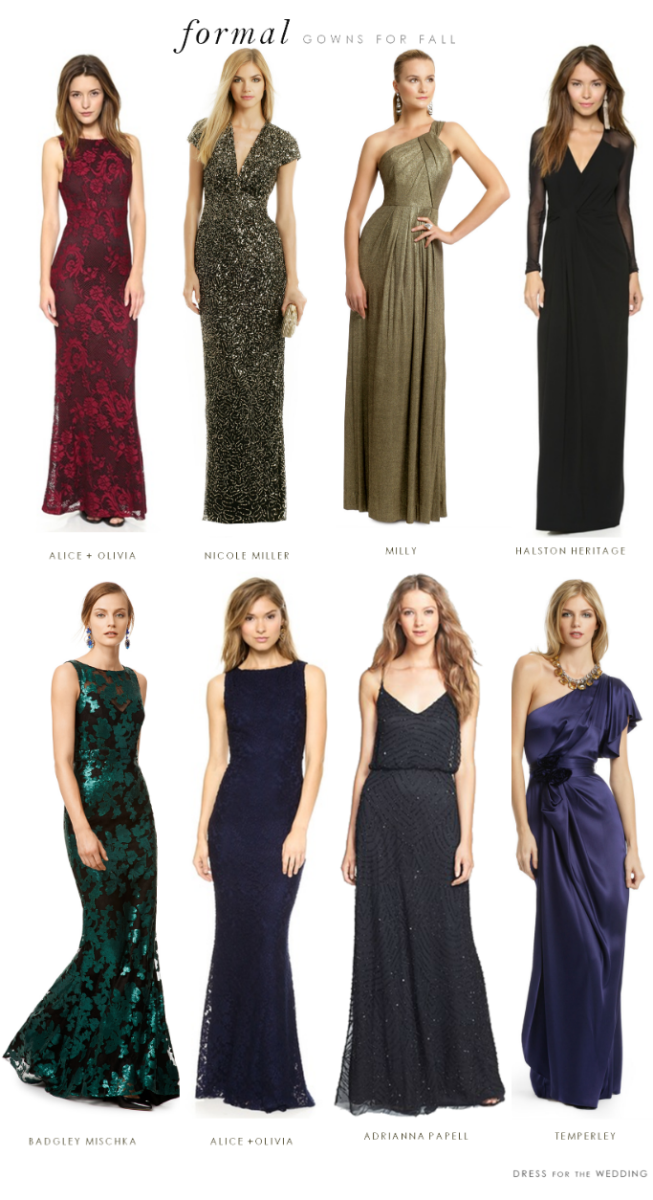 Dresses to wear to a black tie wedding