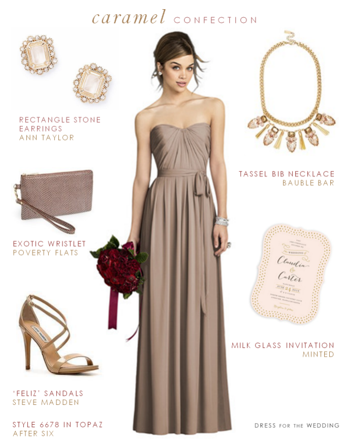 taupe formal dresses