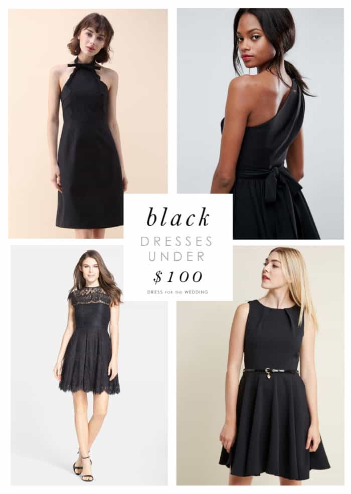 Cute Black Dresses Under 100