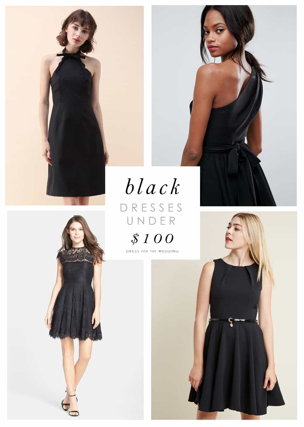 Cute Black Dresses Under 100