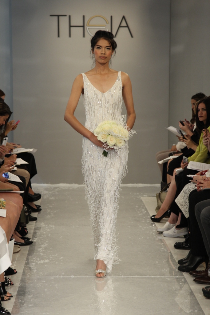 Anastasia Beaded Wedding Dress Theia White Collection Fall 2015