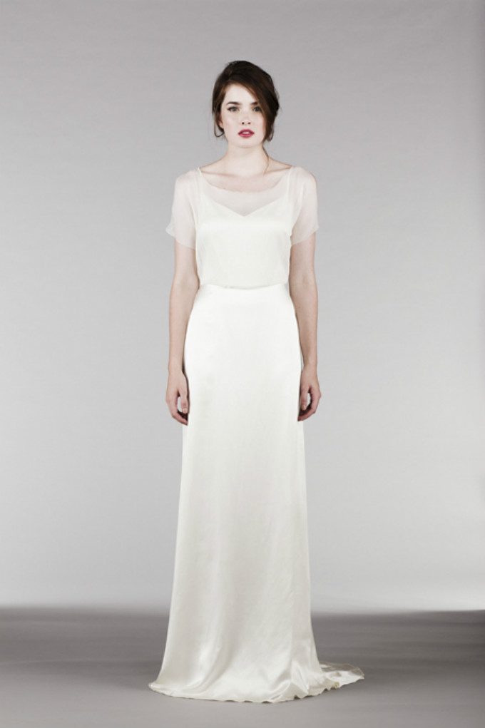 Saja Wedding Illusion Top Gown