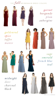 Top Colors for Fall Bridesmaid Dresses - Dress for the Wedding