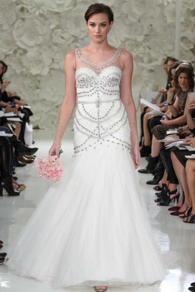 Watters Isa Gown, wedding dress with embellishment