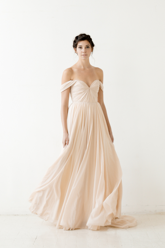 Lafayette Gown blush Sarah Seven Wedding Dresses 2015