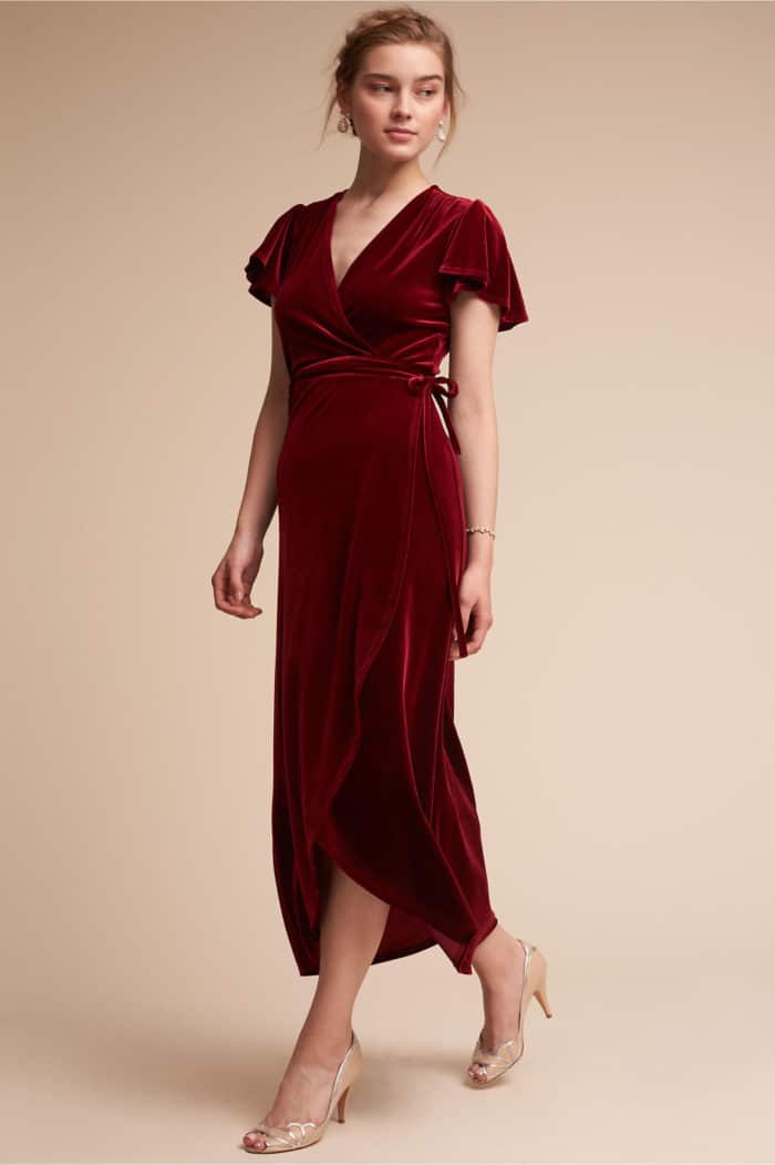 Red Velvet Party Dress