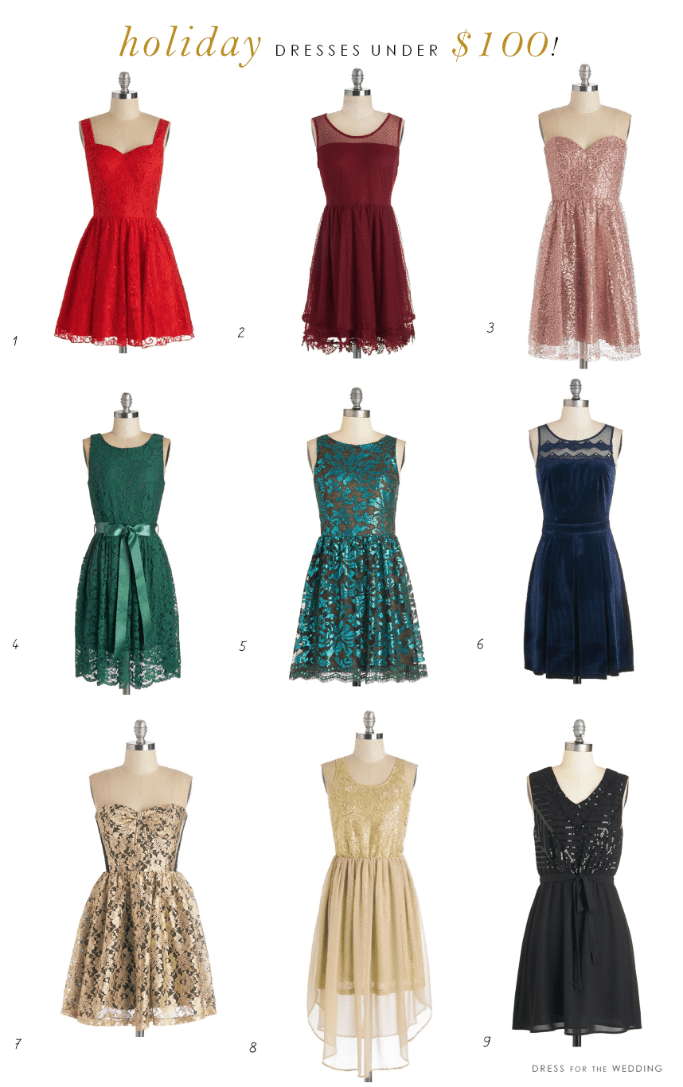 holiday party dresses under 100