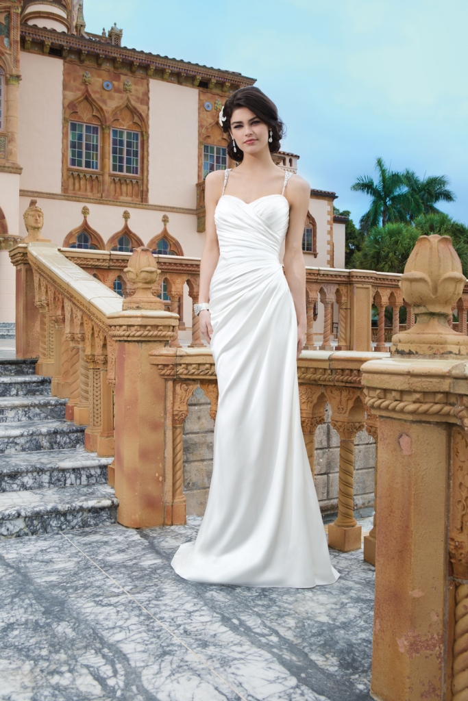 Satin Wedding Gown Style 3847 from Sincerity Bridal