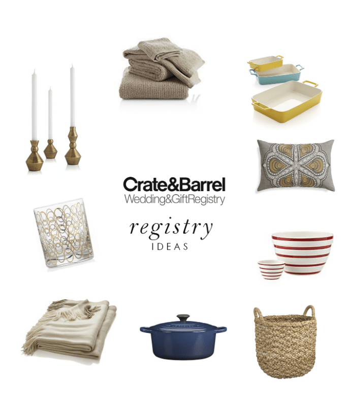 Crate and Barrel Registry Ideas