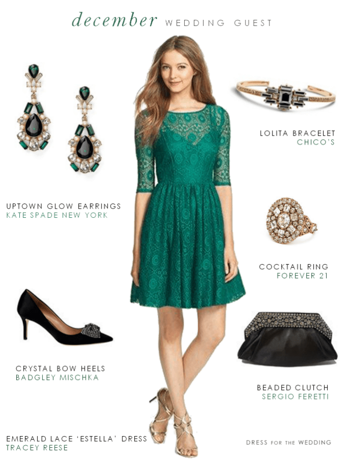 Green Dress for a December Wedding Guest