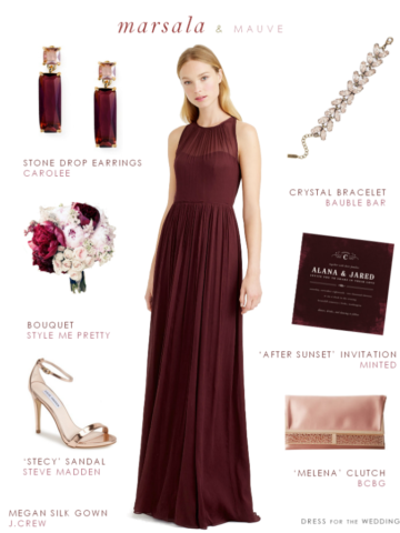 Cabernet bridesmaid dresses