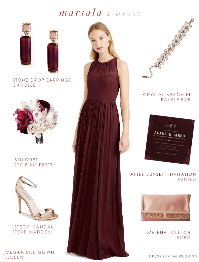 Bridesmaid dresses in Marsala1