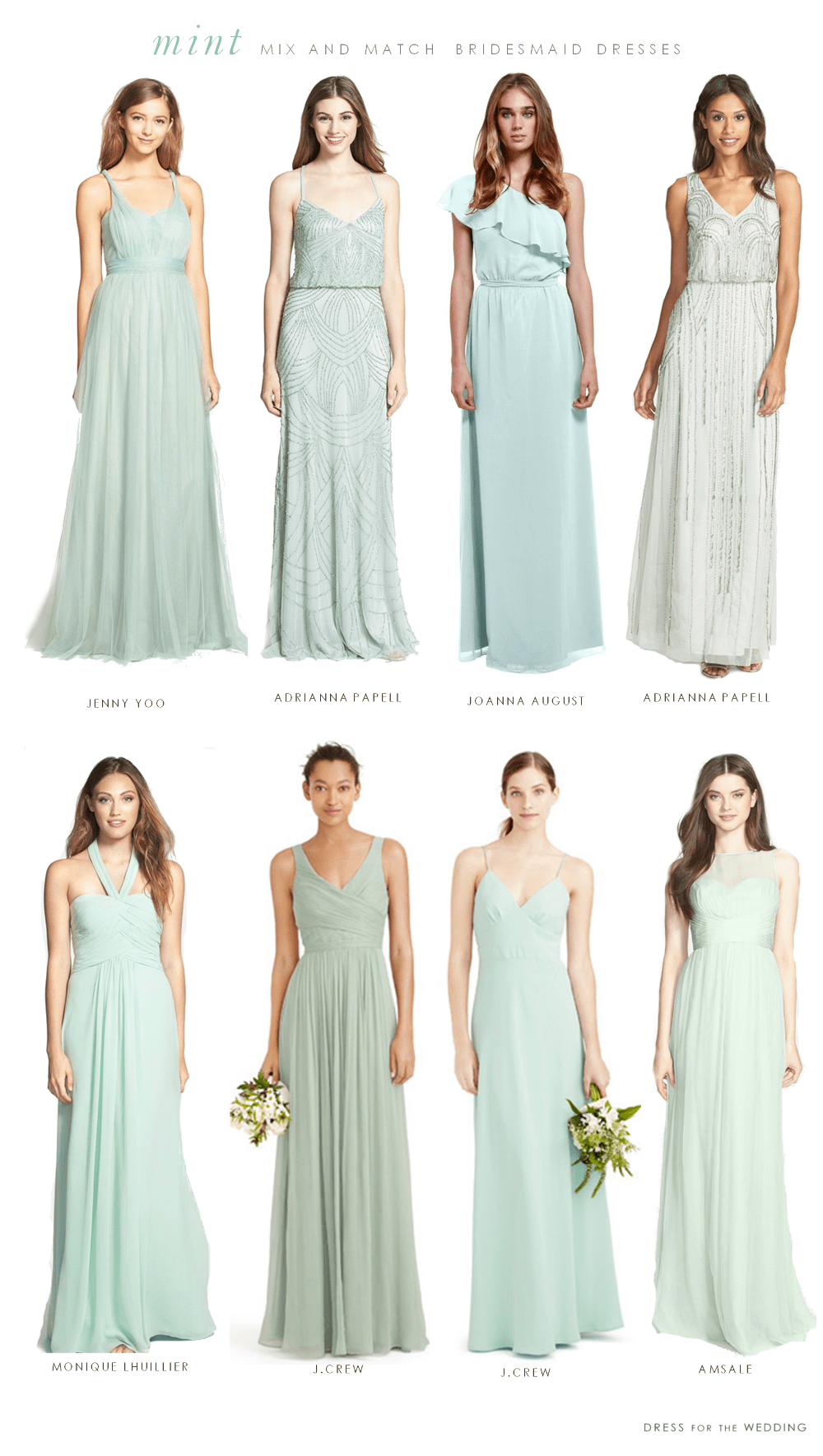 mint bridesmaid dresses