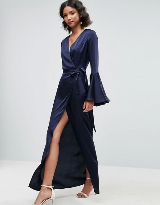 dress for wedding guest long sleeve