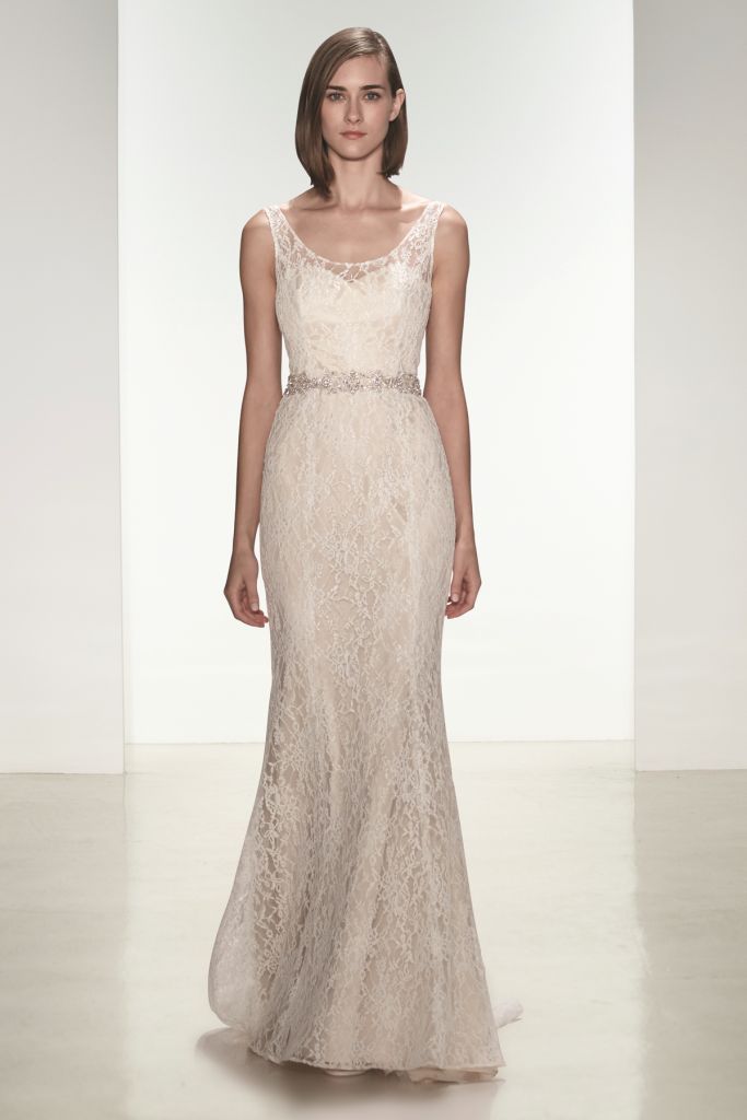 Modern lace wedding dress Cassia by nouvelle Amsale