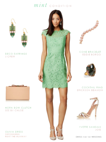 Mint green dress
