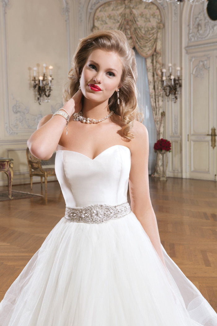 Justin Alexander Wedding Dress Style 8779 Strapless Tulle Wedding Dress