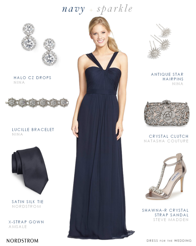 nordstrom blue gown