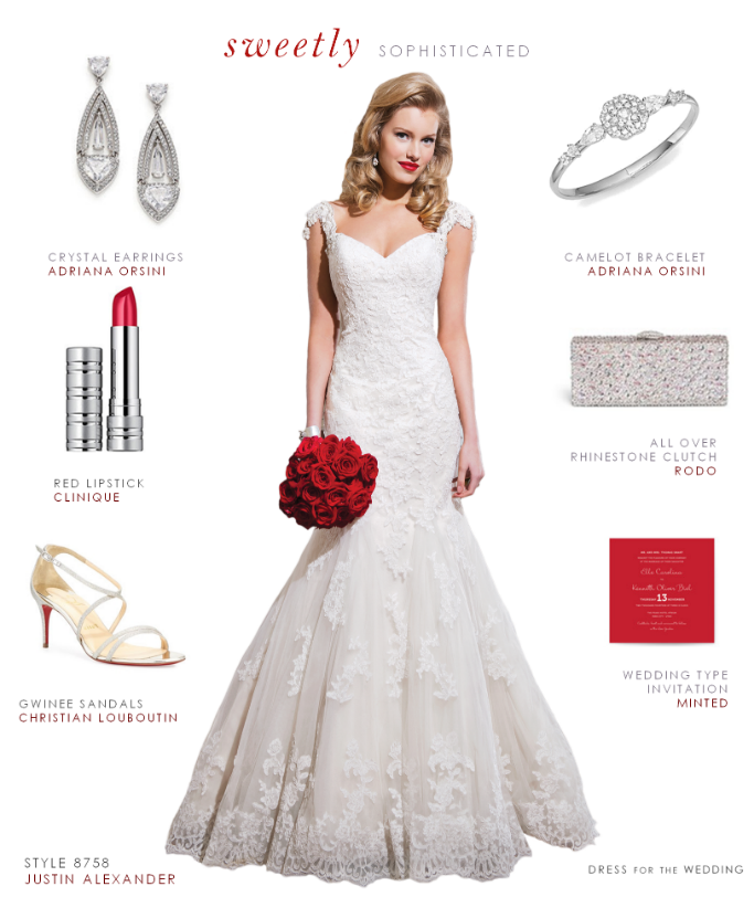 Sophisticated lace wedding dress