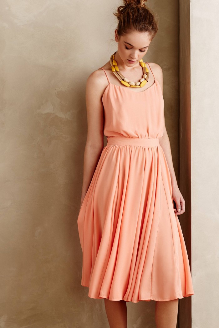 Soft peach sundress