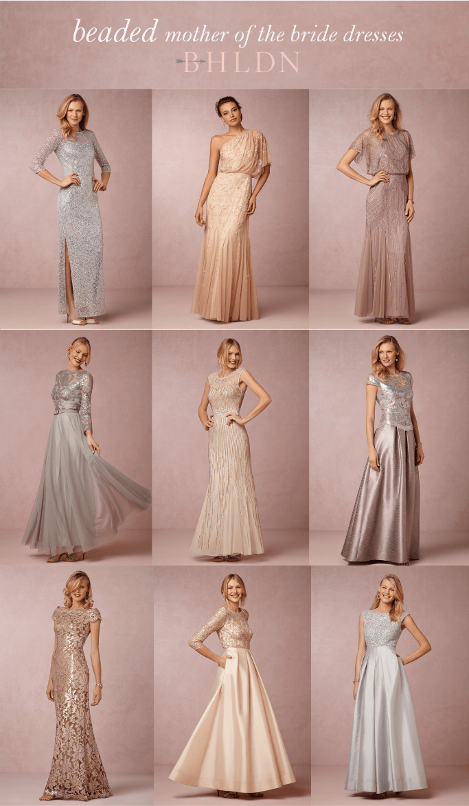 Beaded mother of the bride dresses at BHLDN