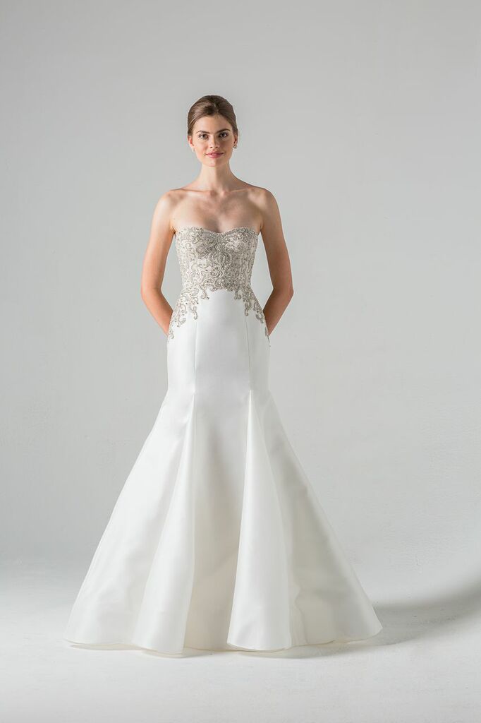 Embellished wedding gown Lourdes by Anne Barge