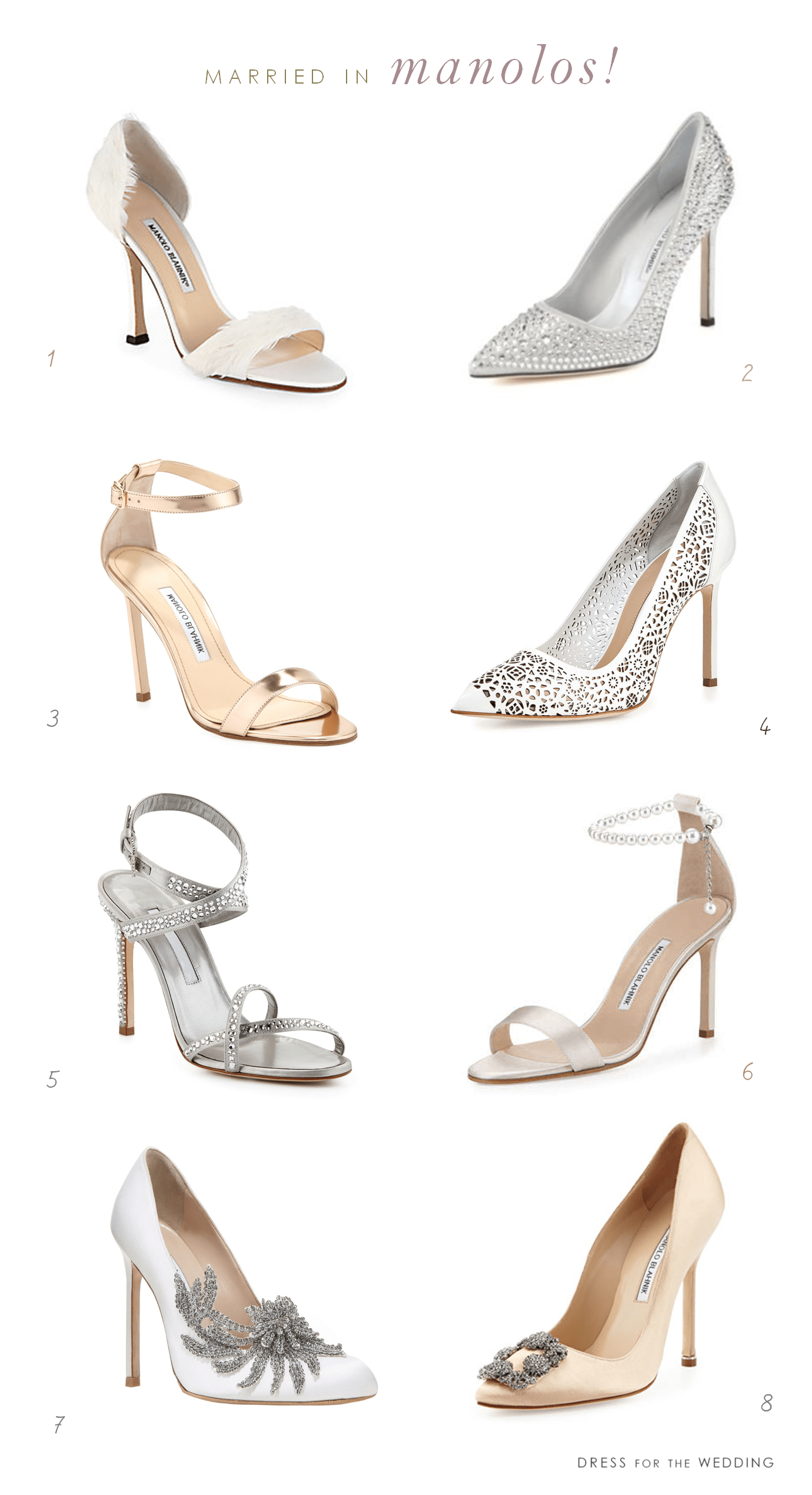 Wedding Shoes by Manolo Blahnik