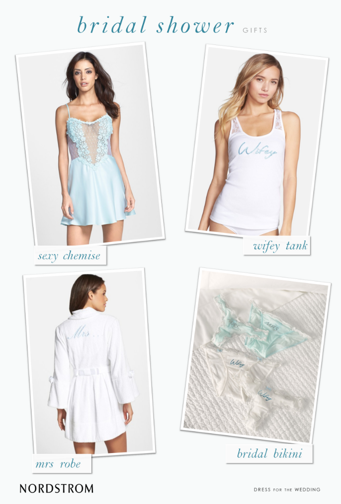 Bridal shower lingerie gifts for the bride-to-be