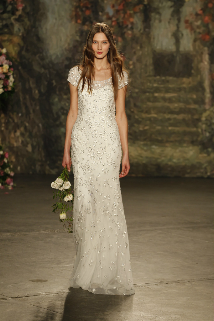 Jenny Packham Wedding Dresses for 2016 Short sleeve wedding gown