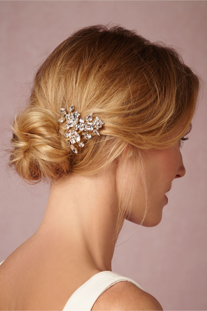 Sparkly bridal hair comb