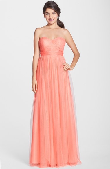 coral bridesmaid dresses
