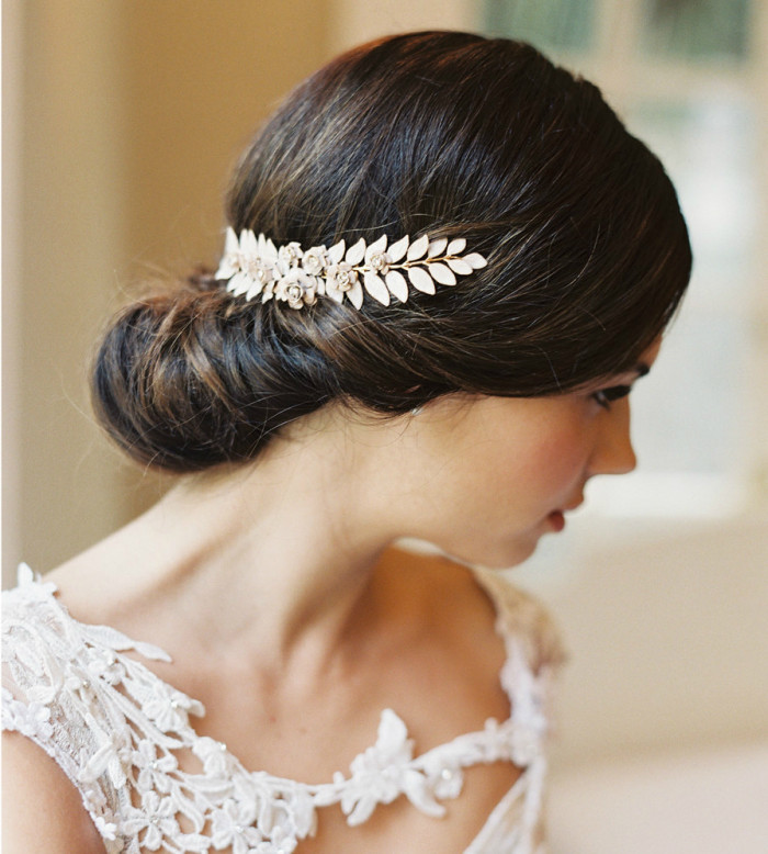 Grecian Leaf Hair Piece by Erica Elizabeth Designs on Etsy Photography: Caroline Tran