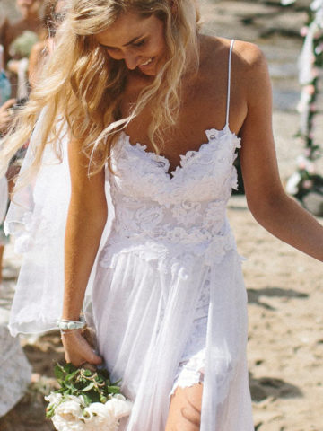 Beach wedding dress