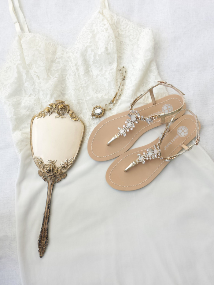 Beach wedding sandals from BellaBelleShoes