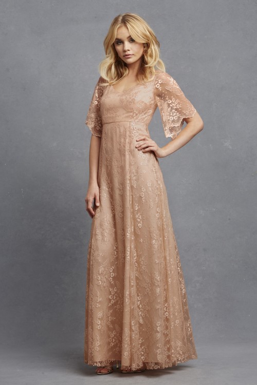 Bohemian style lace bridesmaid dress | 'Madeline' by Donna Morgan 